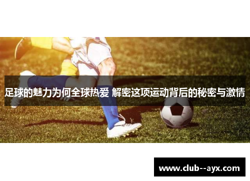 足球的魅力为何全球热爱 解密这项运动背后的秘密与激情
