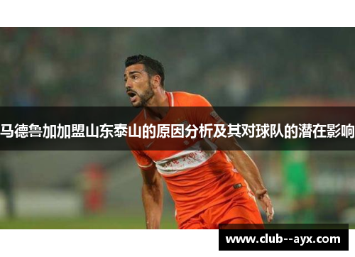 马德鲁加加盟山东泰山的原因分析及其对球队的潜在影响