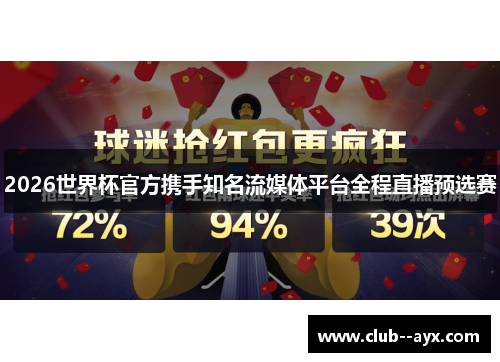 2026世界杯官方携手知名流媒体平台全程直播预选赛